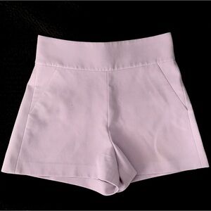 High-Waist Pastel Lilac Women’s Shorts